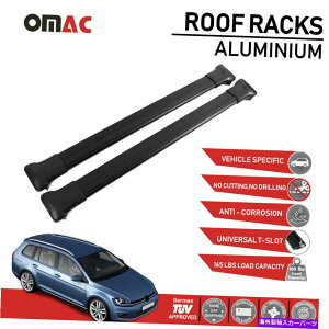 NXo[ [tbNNXo[וLAtBbgtHNX[QStoAg2013-2019 Roof Rack Cross Bars Luggage Carrier Fits Volkswagen Golf Variant 2013-2019