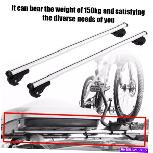 NXo[ jo[T48 "bNJ[gbv[tbNNXo[ווLA[ Universal 48" With Lock Car Top Roof Rack Cross Bar Luggage Cargo Carrier Rails