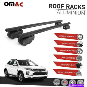 NXo[ OHAEg_[2022̃[t[bNNXo[ALUוLA Roof Rail Rack Cross Bars Alu Luggage Carrier For Mitsubishi Outlander 2022