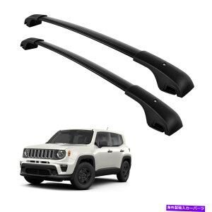 NXo[ 15-22̃W[vlQ[h[tbNNXo[A~jEgbv[וLA For 15-22 Jeep Renegade Roof Rack Cross Bars Aluminum Top Rail Luggage Carrier