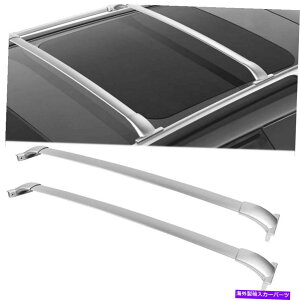 NXo[ YpXt@C_[̂߂̃gbv[tbNNXo[וLAVo[2013-2019 Top Roof Rack Cross Bar Luggage Carrier Silver For Nissan Pathfinder 2013-2019