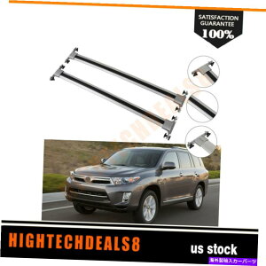 NXo[ 2013N88̃Vo[yANXo[g^nC_[[tbNNXo[A~jE Silver Pair Crossbar For 08-2013 Toyota Highlander Roof Rack Cross Bar Aluminum