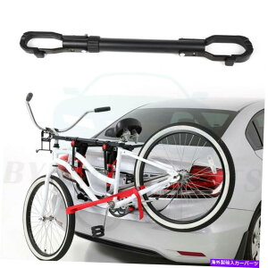 NXo[ [tbN]ԃLA\NXo[gbvoCN`[ut[A_v^[ubN Roof Rack Bicycle Carrier Adjustable Cross Bar Top Bike Tube Frame Adapter Black