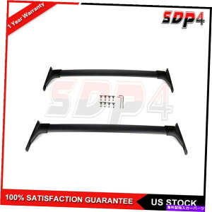 �N���X�o�[ RAV4�A�h�x���`���[2019�u���b�N���[�t���b�N�N���X�o�[�A���~���[���N���X�o�[�L�����A For RAV4 Adventure 2019 Black Roof Rack Cross Bar Aluminum Rail Crossbar Carrier�y���s�A���i�z
