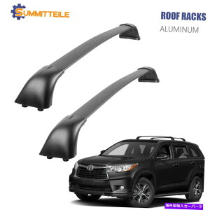 クロスバー ペアトップルーフラッククロスバーパッケージキャリア14-19トヨタハイランダー Pair Top Roof Rack Cross Bars Package Carrier For 14-19 Toyota Highlander