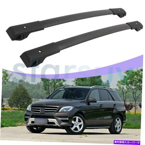 �N���X�o�[ �����Z�f�X�x���cML GLE 2013-2019�u���b�N�N���X�o�[�ו����[�t���b�N���[�� For Mercedes Benz ML GLE 2013-2019 Black Cross Bars Baggage Roof Rack Rails�y���s�A���i�z