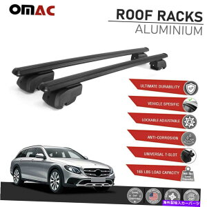 NXo[ MB E-Class All Terrain 2017-2022p̍[t[bNNXo[AluLA Black Roof Rail Rack Cross Bars Alu Carrier For MB E-Class All Terrain 2017-2022