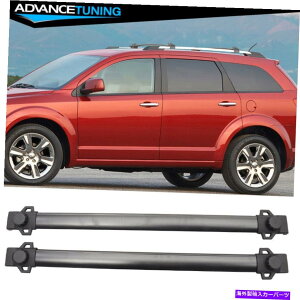NXo[ tBbg09-20_bWW[j[OEX^C[tbNNXo[ubNAuXA~jEyA Fits 09-20 Dodge Journey OE Style Roof Rack Cross Bar Black ABS Aluminum Pair