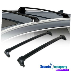 �N���X�o�[ �t�B�b�g2017-2019�z���_CRV�A���~�j�E�����[�t�g�b�v�N���X�o�[���[�t���b�N�u���b�N���� Fits 2017-2019 Honda CRV Aluminum Roof Top Cross Bar Roof Rack Black Replacement�y���s�A���i�z