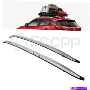 NXo[ }c_̃[tbNgbvCX-3 CX3 2016-2019NXo[[A~jEyALA Roof Rack Top For Mazda CX-3 CX3 2016-2019 Cross Bar Rail Aluminum Pair carrier