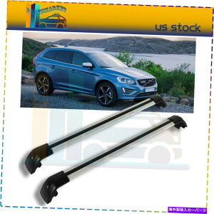 NXo[ {{XC60̃NXo[2013-2018ubN[tbNוLA_[[ Cross Bars For Volvo XC60 2013-2018 Black Roof Rack Luggage Carrier Ladder Rail