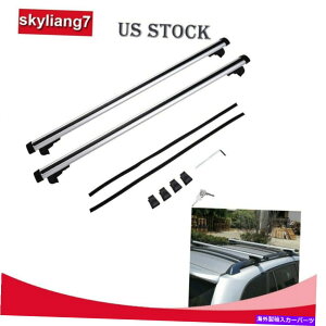 �N���X�o�[ 48 ���j�o�[�T���J�[���[�t���b�N�N���X�o�[�g�b�v�J�[�S�ו��L�����A���[��SUV���S�� 48 Universal Car Roof Rack Cross Bar Top Cargo Luggage Carrier Rail SUV Wagon�y���s�A���i�z