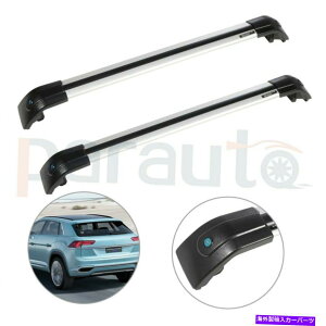 NXo[ VWeBOA10-18tHNX[Q[tbNNXo[וLAZbgXg[W For VW Tiguan 10-18 Volkswagen Roof Rack Cross Bars Luggage Carrier Set storage