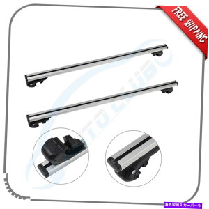 �N���X�o�[ 2014�N����2018�N�ɒ����\�W�[�v�`�F���L�[���[�t���b�N�N���X�o�[�V���o�[�A���~���[�� Adjustable For 2014-2018 Jeep Cherokee Roof Rack Cross Bar Silver Aluminum Rails