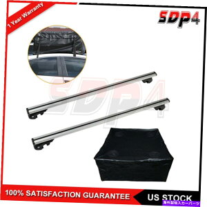 NXo[ 14-18̃W[v`FL[p̃[tbN\ȃNXo[[ +bN +וobO Roof Rack Adjustable Cross Bar Rails w/Lock +Luggage Bag For 14-18 Jeep Cherokee