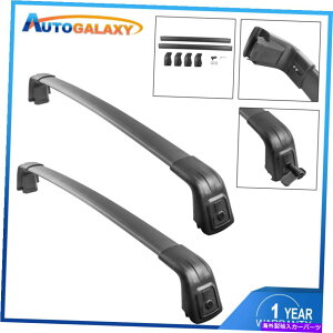 �N���X�o�[ �Z�b�g�i2�j16-20 Kia Sportage�p�̃A���~�j�E�����[�t�S�����b�N�N���X�o�[�ו��L�����A Set(2) Aluminum Roof Rail Rack Cross Bar Luggage Carrier For 16-20 KIA Sportage�y���s�A���i�z