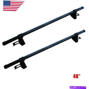 �N���X�o�[ 2x 48 �X�`�[�����[�t���b�N���j�o�[�T���J�[�g�b�v�ו����[�t���b�N�N���X�o�[�L�����A 2X 48 Steel Roof Top Rack Universal Car Top Luggage Roof Rack Cross Bar Carrier�y���s�A���i�z