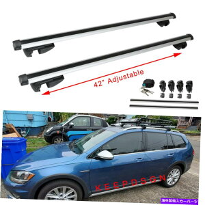 NXo[ VW Golf AllTrack 2017+[tbNNXo[וݕJbNoCNLAp For VW Golf Alltrack 2017+ Roof Rack Crossbars Luggage Cargo Kayak Bike Carrier