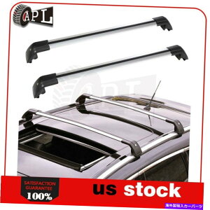 NXo[ OHAEg_[p2{̉וbNNXo[Zbg13-19A~jEۊ 2x Luggage Rack Cross Bar Set For Mitsubishi Outlander 13-19 Aluminum Storage