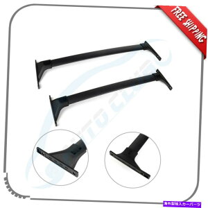 �N���X�o�[ �g���^RAV4�A�h�x���`���[2019���[�t���b�N�N���X�o�[�u���b�N2�o�[�ו��L�����A���� For Toyota RAV4 Adventure 2019 Roof Rack Cross Bars Black 2-Bar Luggage Carrier�y���s�A���i�z