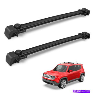 NXo[ Zbgi2j2014-2017̃gbv[tbNNXo[W[vlQ[hוLA Set(2) Top Roof Rack Cross Bars For 2014-2017 Jeep Renegade Luggage Carrier
