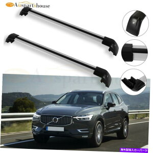 NXo[ [tbNNXo[́A|VFJCG{{XC60 2015-2017bNA~jEɓK܂ Roof Rack Cross Bar Fits Porsche Cayenne Volvo XC60 2015-2017 With Lock Aluminum