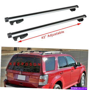 NXo[ }[L[}i[̂߂05-11㏸[t[NXo[וݕoCNLA For Mercury Mariner 05-11 Raised Roof Rail Cross Bars Luggage Cargo Bike Carrier