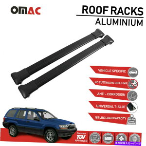 NXo[ [tbNNXo[וLAubNW[vOh`FL[WJ 1999-2004 Roof Rack Cross Bars Luggage Carrier Black for Jeep Grand Cherokee WJ 1999-2004