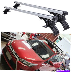 NXo[ g^X48 "J[gbv[tbNNXo[ݕ^ƎҎ]ԃA~jE For Toyota Yaris 48" Car Top Roof Rack Cross Bar Cargo Carrier Bicycle Aluminum