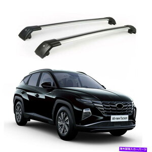 NXo[ q_Cc[\NX4 2021 2022LAו[2PCS̃NXo[tBbg Cross Bar Fits for Hyundai Tucson NX4 2021 2022 Roof Carrier Luggage Rails 2pcs
