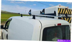 �N���X�o�[ 65 Van Ford Transit Connect 2008-2013�p�̃V���o�[���_�[���[�t���b�N�N���X�o�[ 65 Silver Ladder Roof Rack Cross Bars For VAN Ford Transit Connect 2008-2013�y���s�A���i�z