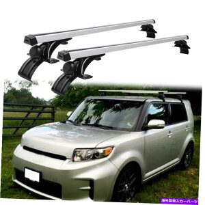 クロスバー ペアカートップルーフラッククロスバーレール荷物キャリアシオンXBの貨物 Pair Car Top Roof Rack Cross Bar Rail Luggage Carrier Cargo for Scion XB