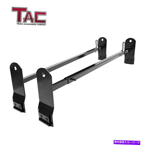 �N���X�o�[ 03-22�V�{���[�G�N�X�v���X/GMC�T�o�i�����\�ȃ��_�[���b�N�N���X�o�[�u���b�N2PC For 03-22 Chevy Express/GMC Savana Adjustable Ladder Rack Cross Bars Black 2PC