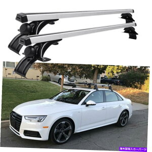 NXo[ AEfBA4 B9 S4 48 "ԃgbv[tbNNXo[ווLAA~jE For Audi A4 B9 S4 48" Car Top Roof Rack Cross Bar Luggage Cargo Carrier Aluminum