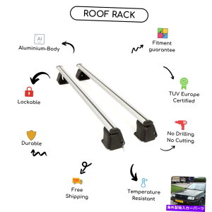 �N���X�o�[ �C�[�O��Vista 3 -Door 1989-1992�ɐݒ肳�ꂽ���̃��[�t���b�N�N���X�o�[ Bare Roof Rack Cross Bars Set for Eagle Vista 3-Door 1989 - 1992�y���s�A���i�z