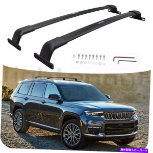 クロスバー グランドチェロキーL 2021 2022ルーフラックアクセサリーの米国ストックブラッククロスバー US Stock Black Cross Bars for Grand Cherokee L 2021 2022 Roof Rack Accessories