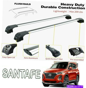 �N���X�o�[ �t�B�b�g�q�����_�C�T���^�t�FXL 2018-2021���[�t���b�N�N���X�o�[�V���o�[�Z�b�g Fits Hyundai Santafe XL 2018-2021 Roof Racks Cross Bars Silver Set�y���s�A���i�z