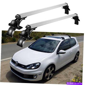 NXo[ Ԃ̃gbv[tbNNXo[ݕוLAVWStWFb^MK6pA~jE Car Top Roof Rack Cross Bar Cargo Luggage Carrier Aluminum For VW Golf Jetta MK6