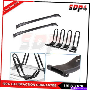 NXo[ 15-2020̃[tbN^zxO[RXLGXJ[hESVNXo[+JbNbN Roof Rack For 15-2020 Tahoe Suburban Yukon XL Escalade ESV Cross Bar+Kayak Racks