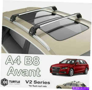 �N���X�o�[ Audi A4 B8 Avant 2008-2016���[�t���b�N�N���X�o�[�ݕ��^���D�V���o�[ Fits Audi A4 B8 Avant 2008-2016 Roof Racks Cross Bars Cargo Carrier Silver�y���s�A���i�z
