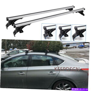 NXo[ YZg̃W[N[t[tbNNXo[וݕJbNLÂ߂2{ 2x For Nissan Sentra Juke Leaf Roof Rack Cross Bars Luggage Cargo Kayak Carrier