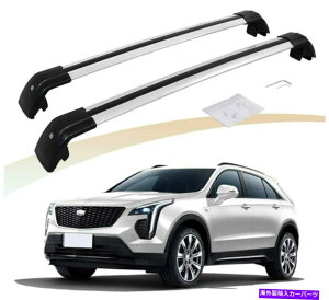 クロスバー Cadillac XT4 2019 2020アルミニウムルーフレールラッククロスバークロスバーに適した2PC 2Pcs Fit for Cadillac XT4 2019 2020 Aluminum Roof Rail Rack Cross Bar Crossbar