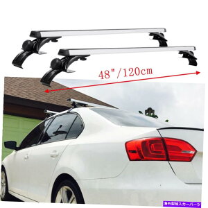 NXo[ VWSt|WFb^4DDR 48 "[tbNNXo[JbNJ[SוLAp For VW Golf Polo Jetta 4DR 48" Roof Rack Crossbars Kayak Cargo Luggage Carrier