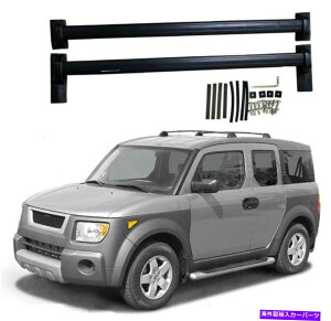 �N���X�o�[ 2PCS�A���~�j�E�����[�t���[�����b�N�N���X�o�[�N���X�o�[�t�B�b�g�z���_�G�������g2003-2011 2Pcs Aluminum Roof Rail Rack Cross Bar Crossbar Fits for Honda Element 2003-2011�y���s�A���i�z