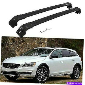 NXo[ 2PCSbN\ȃ[t[bNNXo[NXo[tHbg{{V60 2011-2018 2Pcs Lockable Roof Rail Racks Cross Bars Crossbar Fits for Volvo V60 2011-2018