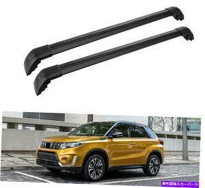 クロスバー スズキヴィタラ2015-2021ロック可能なルーフレールラッククロスバークロスバーに適した2PC 2Pcs Fit for Suzuki Vitara 2015-2021 Lockable Roof Rail Rack Cross Bar Crossbar