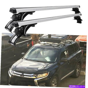 NXo[ OHAEg_[iTCh[Ȃj48 "[tbNNXo[וLA For Mitsubishi Outlander (no side rail) 48" Roof Rack Cross Bars Luggage Carrier