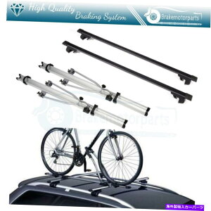 クロスバー 48フィートのパッケージクロスバートップルーフラックジープパトリオットスポーツ +自転車キャリア Package Cross Bar Top Roof Rack For 48' JEEP PATRIOT Sport + Bicycle Carrier
