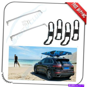 NXo[ 2014-2018 INFINITI QX60 JX35[tbNNXo[+JbNT[tB{[hbN Fits 2014-2018 Infiniti QX60 JX35 Roof Rack Cross Bars+Kayak Surfing Board Rack