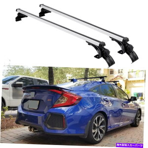 クロスバー ホンダシビックセダンハッチバック46 "カートップルーフラッククロスバー荷物キャリア向け For Honda Civic Sedan Hatchback 46" Car Top Roof Rack Cross Bar Luggage Carrier